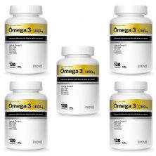 Kit 5X �mega 3 1000mg - 120 C�psulas - Inove Nutrition