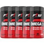 Kit 5X �mega 3 1000mg - 90 c�psulas - FTW