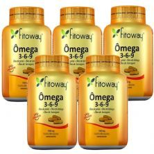 Kit 5X Omega 3-6-9 - 120 C�psulas - Fitoway
