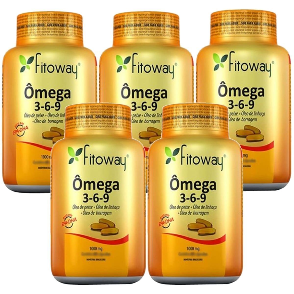 Kit 5X Omega 3-6-9 - 60 C�psulas - Fitoway