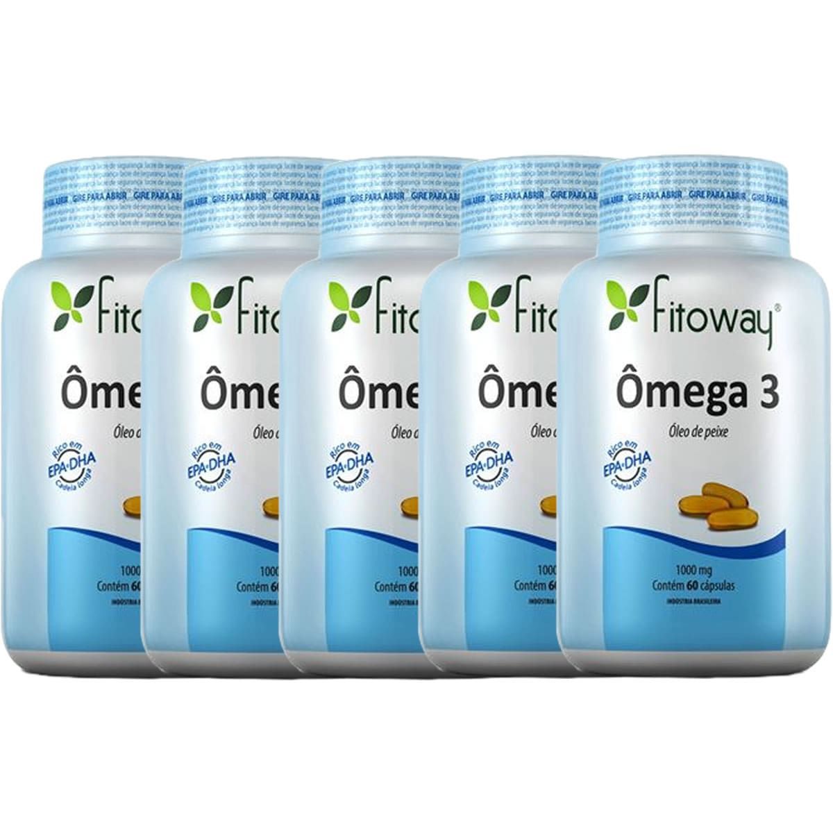 Kit 5X Omega 3 - 60 C�psulas - Fitoway