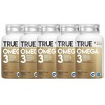 Kit 5X �mega 3 com Vitamina E - 180 C�psulas - True Source