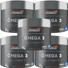 Kit 5X �mega 3 - Com Vitamina E - 60 C�psulas  - New Millen