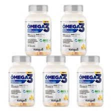 Kit 5X �mega 3 Concentrado - 60 C�psulas - Katigu�