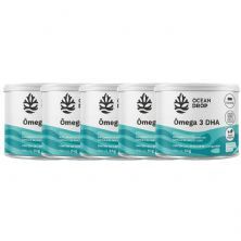 Kit 5X �mega 3 DHA Vegano - 120 C�psulas - Ocean Drop