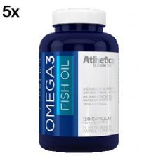 Kit 5X Omega 3 Fish Oil - 120 C�psulas - Atlhetica Nutrition