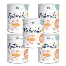 Kit 5X �mega 3 Maxi DHA - 120 C�psulas - Naturalis