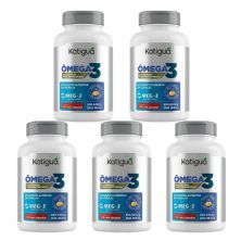 Kit 5X Omega 3 Meg-3 - 120 Mini C�psulas - Katigu�