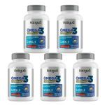 Kit 5X Omega 3 Meg-3 - 120 Mini C�psulas - Katigu�