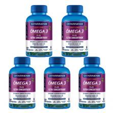 Kit 5X �mega 3 Plus - 120 C�psulas - Catarinense Nutri��o