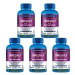 Kit 5X �mega 3 Plus - 120 C�psulas - Catarinense Nutri��o