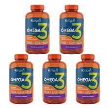 Kit 5X �mega 3 Tripla Fonte - 240 C�psulas - Katigu�