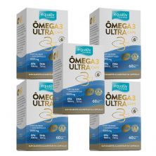Kit 5X �mega 3 Ultra - 60 C�psulas - Equaliv