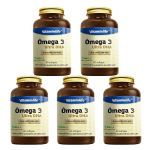 Kit 5X �mega 3 Ultra DHA - 60 Softgels - VitaminLife