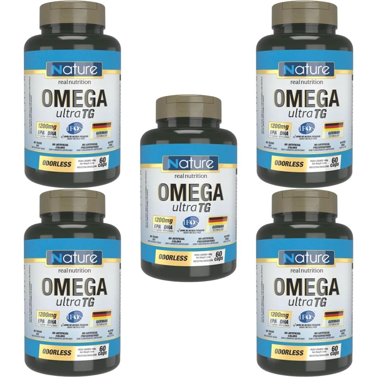 Kit 5X �mega 3 Ultra TG 1200mg - 60 C�psulas - Nature