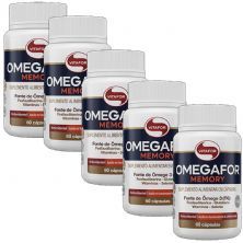 Kit 5X Omegafor Memory - 60 C�psulas - Vitafor