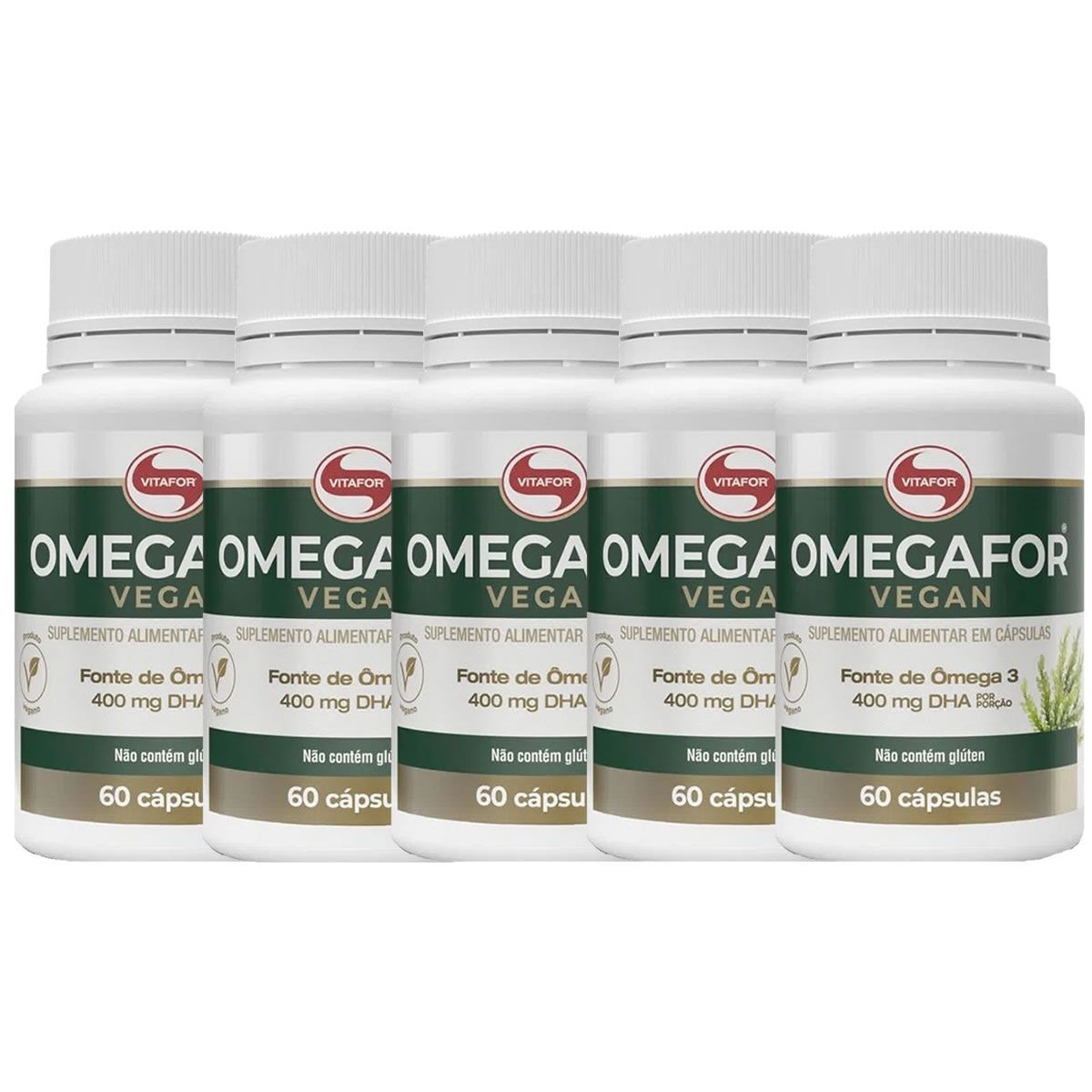 Kit 5X �megaFor Vegan - 60 C�psulas - Vitafor