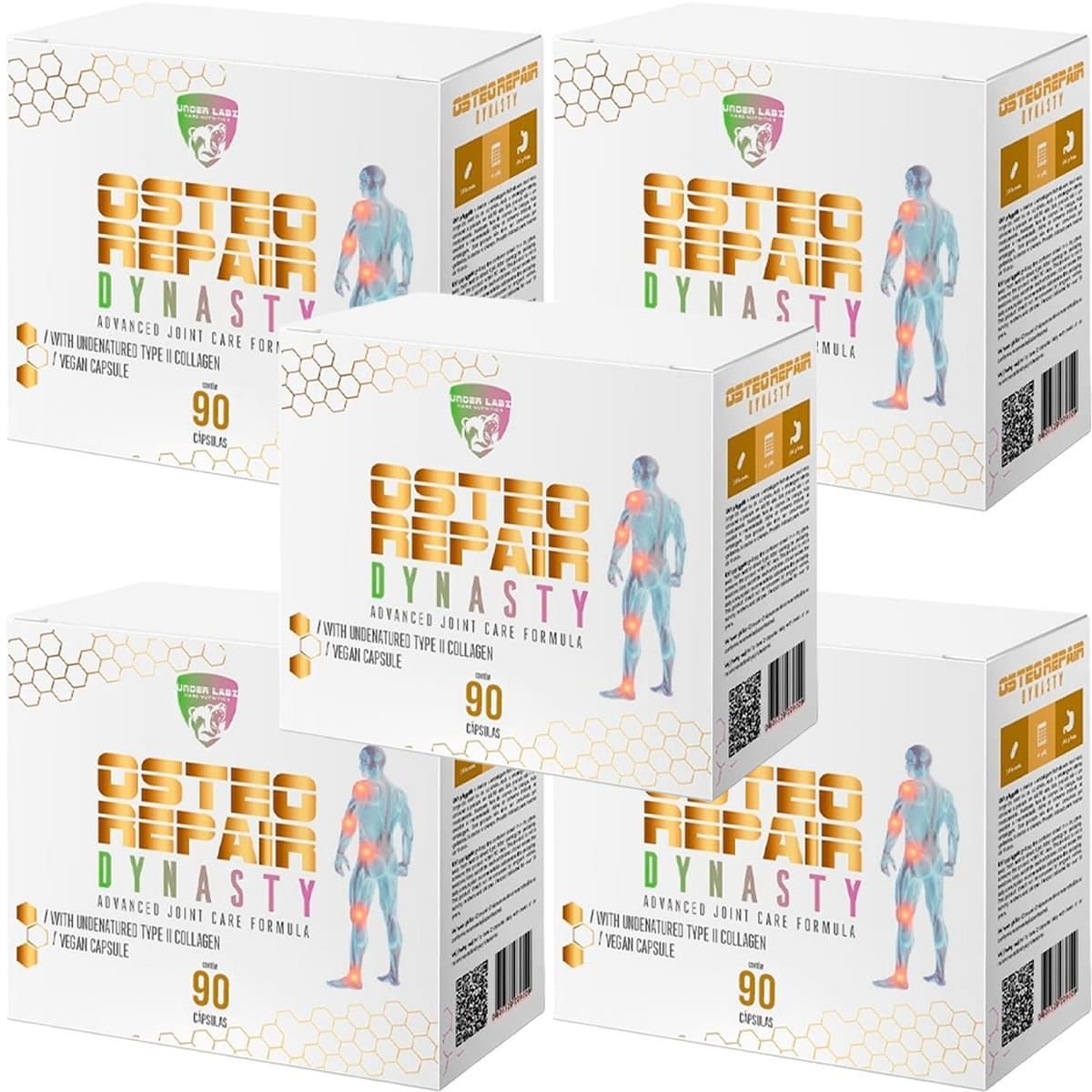 Kit 5X Osteo Repair Dynasty - 90 C�psulas - Under Labz