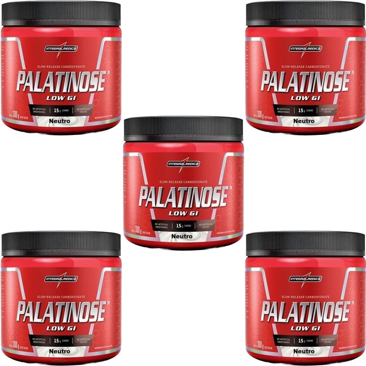 Kit 5X Palatinose Low GI - 300g Neutro - IntegralMedica