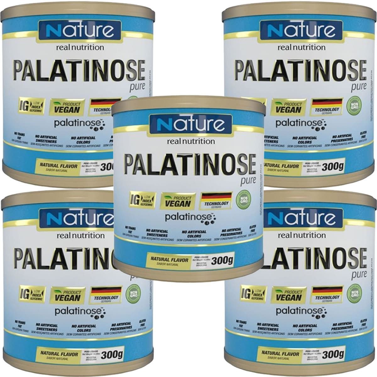 Kit 5X Palatinose Pure - 300g - Nature