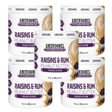 Kit 5X Pasta Amendomel - 500g Chocolate Branco e Passas Rum - Amendomel