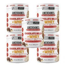 Kit 5X Pasta de amendoim - 1010g Chocolate Belga Whey - AmendoMel