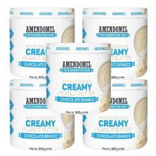 Kit 5X Pasta de Amendoim - 1010g Chocolate Branco - AmendoMel