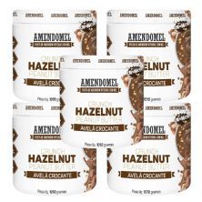 Kit 5X Pasta de Amendoim - 1010g Chocolate Branco Cacau c/ Avel� Crocante - AmendoMel