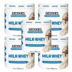 Kit 5X Pasta de Amendoim - 1010g Milk Whey Chocolate Belga - Amendomel