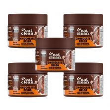 Kit 5X Pasta de Amendoim - 300g Chocolate Belga - Eat Clean