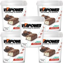 Kit 5X Pasta de Amendoim - 450g Press Cream - Vitapower