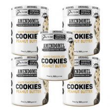 Kit 5X Pasta de Amendoim - 500g Chocolate Branco Com Cookies - AmendoMel