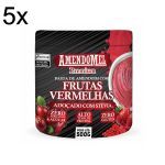 Kit 5X Pasta de Amendoim - 500g Com Frutas Vermelhas - Amendomel
