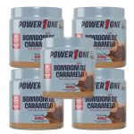 Kit 5X Pasta de Amendoim - 600g Bombom de Caramelo - Power One