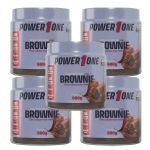 Kit 5X Pasta de Amendoim - 600g Brownie  - Power One