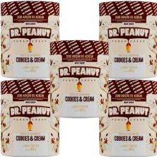 Kit 5X Pasta de Amendoim - 650g Cookies and Cream com Whey Protein - Dr. Peanut
