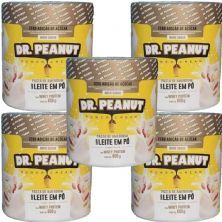Kit 5X Pasta de Amendoim - 650g Leite em P� com Whey  - Dr. Peanut