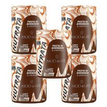 Kit 5X Pasta de Amendoim Bacio di Latte - 600g Caramelo Salgado - Nutrata