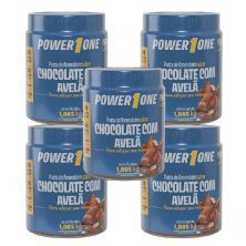 Kit 5X Pasta de Amendoim Chocolate com Avel� - 1005g - Power One