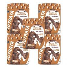 Kit 5X Pasta de Amendoim com Whey - 600g Brownie - Nutrata