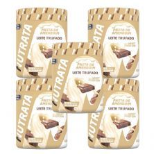 Kit 5X Pasta de Amendoim com Whey - 600g Leite Trufado - Nutrata