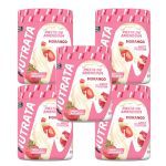 Kit 5X Pasta de Amendoim com Whey - 600g Morango - Nutrata