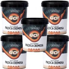 Kit 5X Pasta de Amendoim Go! - 400g Pa�oca Cremosa - Nutr�ssima