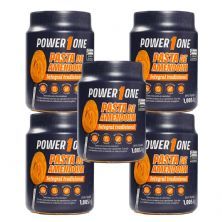Kit 5X Pasta de Amendoim Integral - 1000g - Power One