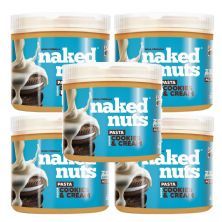 Kit 5X Pasta de Amendoim Naked Nuts - 300g Cookies & Cream - Naked Nuts