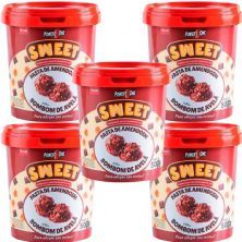 Kit 5X Pasta de Amendoim Sweet - 500g Bombom de Avel� - Power One
