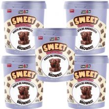 Kit 5X Pasta de Amendoim Sweet - 500g Brownie - Power One