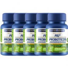 Kit 5X PB2 Probi�ticos - 30 C�psulas - Catarinense Nutri��o