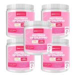 Kit 5X Pept�deos de Col�geno Verisol com �cido Hialur�nico - 300g Cranberry - NewNutrition