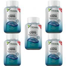 Kit 5X Picolinato Cromo - 60 C�psulas -  Fitoway